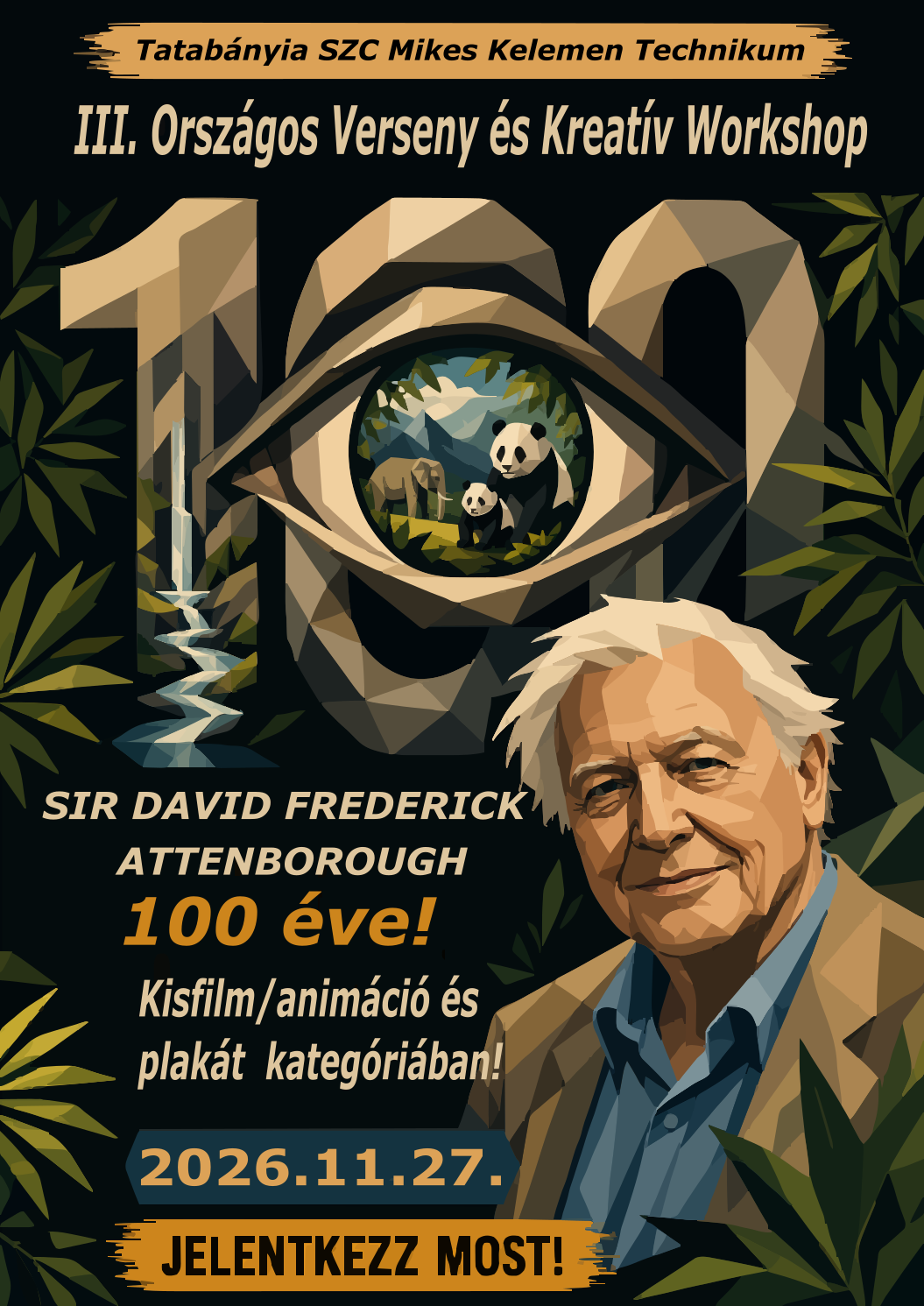 Sir David Attenborough 100 éve